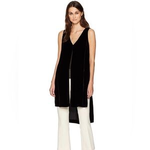 BCBGMAXAZRIA Svetlana Velvet High/Low Tunic Top